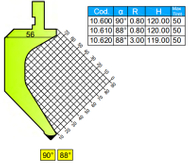 Serise 8 Durama Gooseneck Punch para freno de prensa hidráulica 