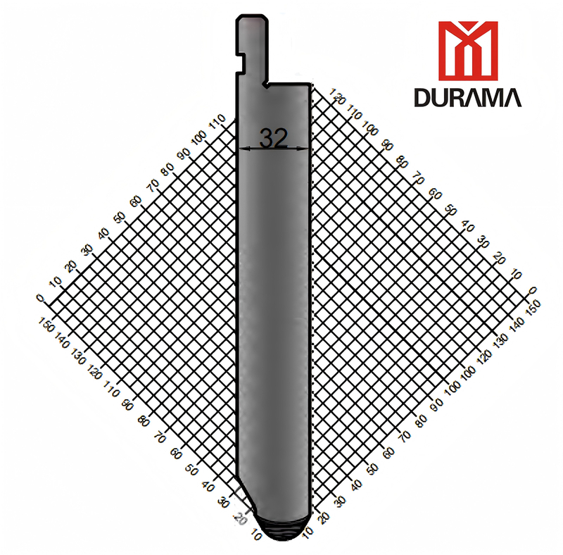 Serise 10 Durama Gooseneck Punch para freno de prensa hidráulica 